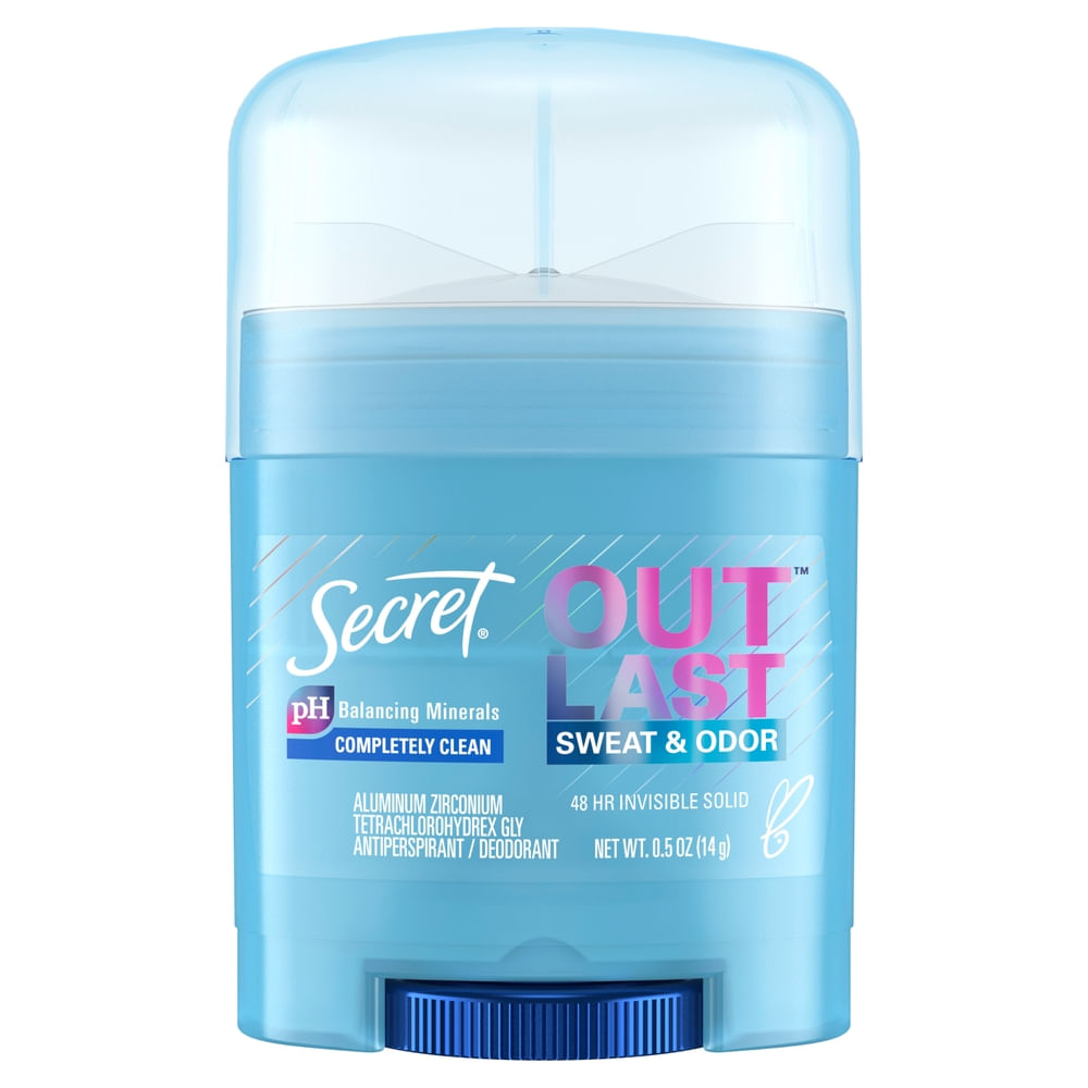 Desodorante Secret Outlast Invisible Sólido Antitranspirante Para Mujeres, Aroma Completam…