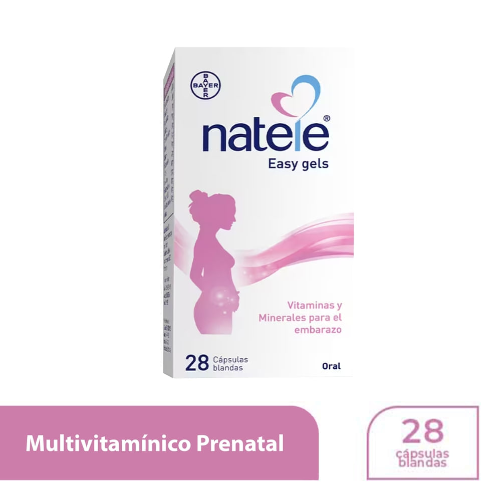 Vitaminas Bayer Healthcare, Natele para el embarazo-28 capsulas