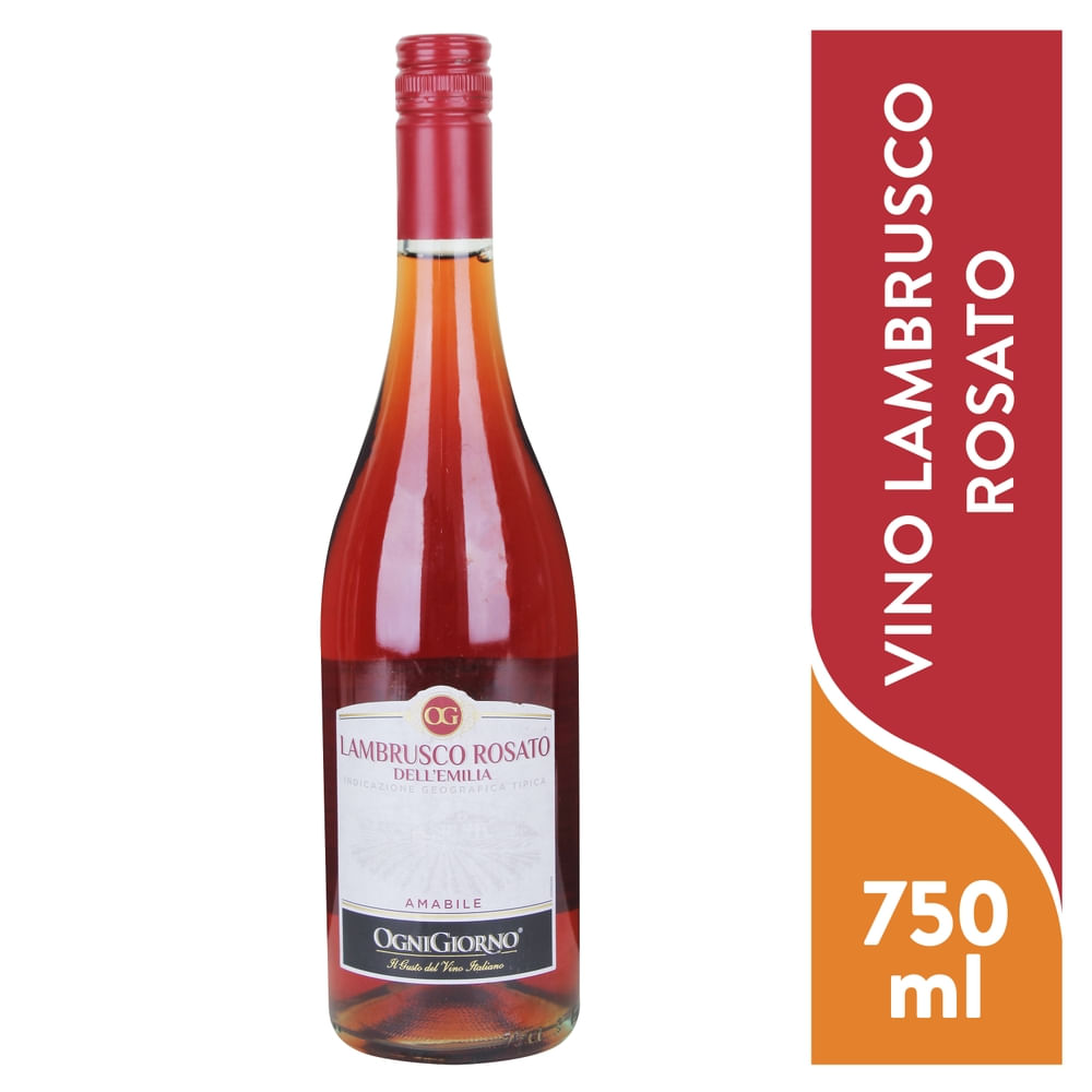 Vino Lambrusco Rosé Amabile -750ml