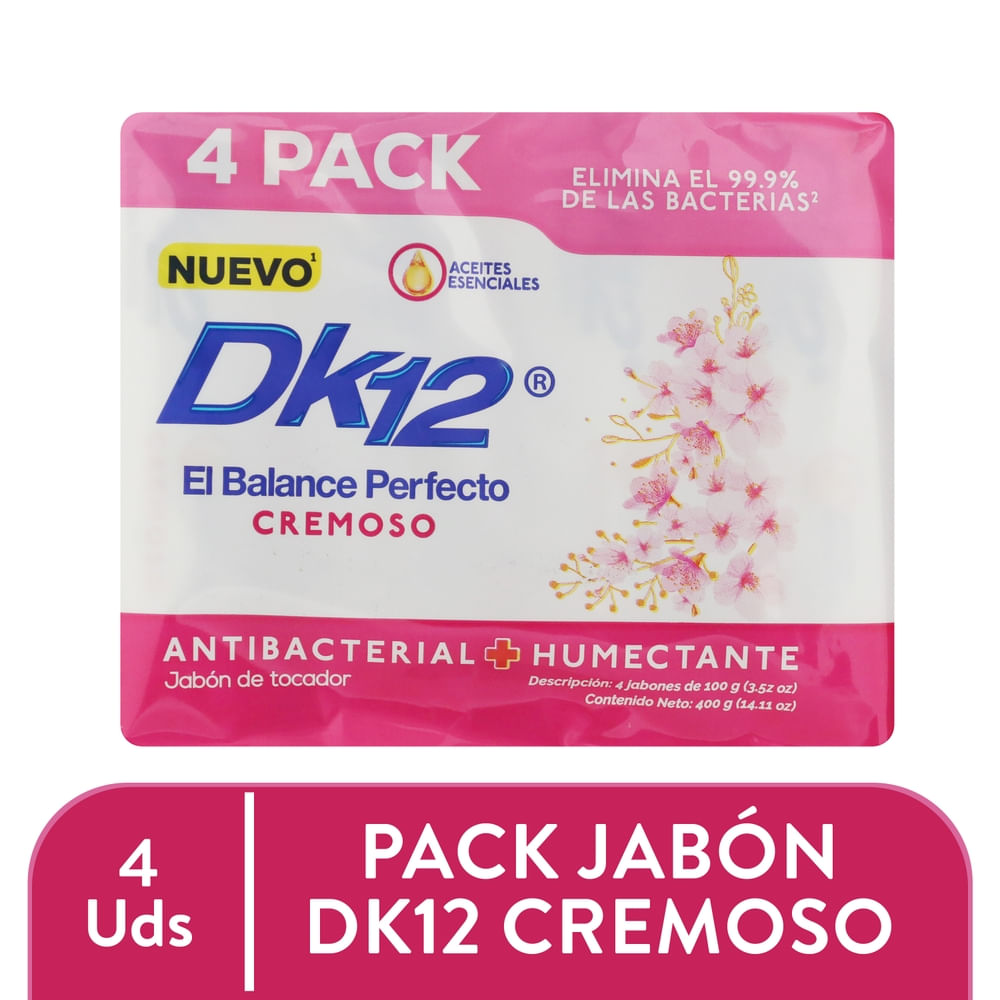 Jabón Dk12 de tocador cremoso 4 pack - 400 g