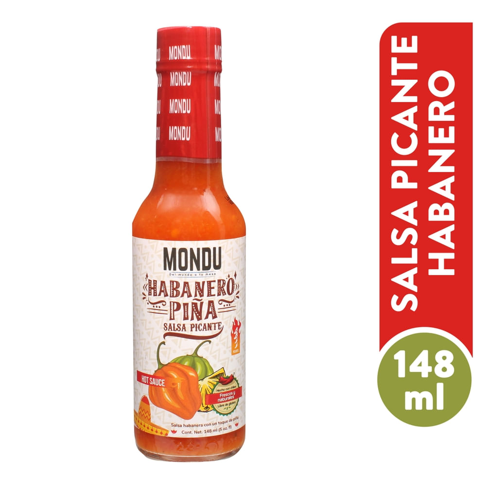 Salsa picante Mondu habanero piña -142g