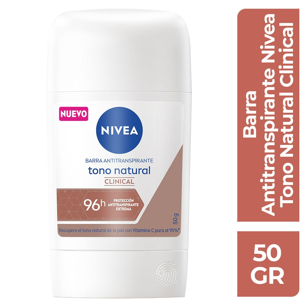 Desodorante Hombre Clinical Tono Natural Nivea Barra