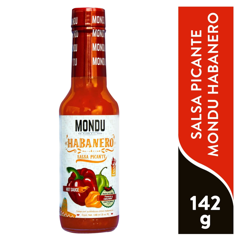 Salsa picante Mondu habanero -142g