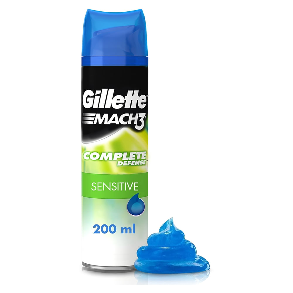Gel de Rasuradora Gillette Mach3 Sensitive para Usar con rasuradora, 200mL