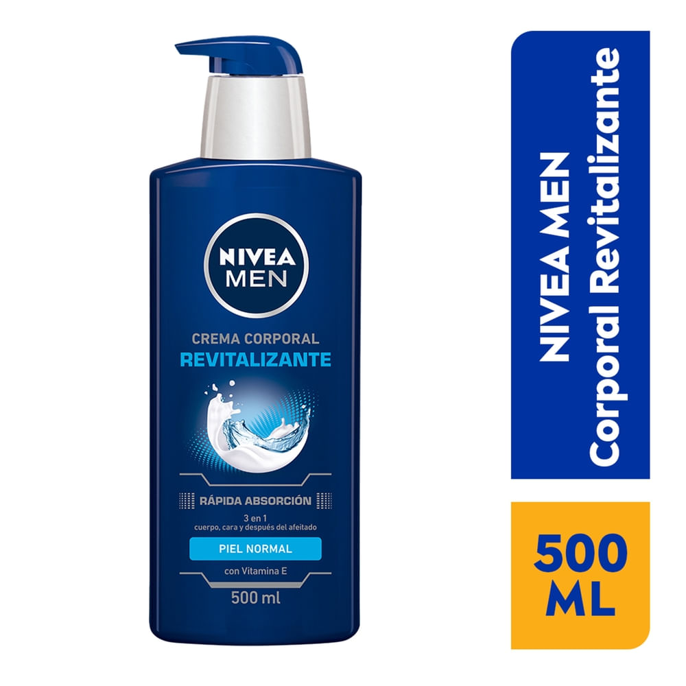Crema Corporal Nive Men Revitalizante Piel Normal - 500ml
