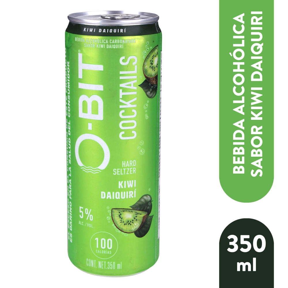 Bebida alcohólica O-Bit hard seltzer sabor kiwi daiquirí - 350 ml
