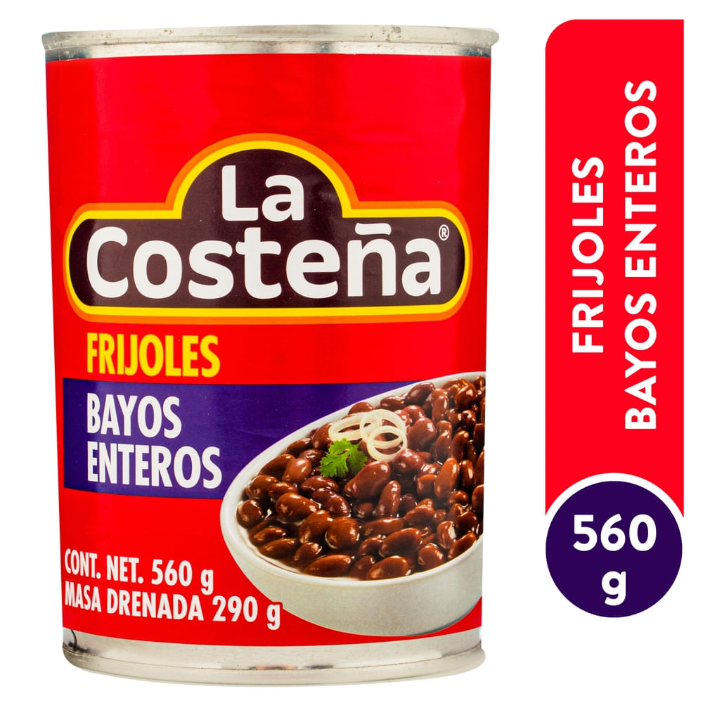 Frijoles La Costeña enteros enlatados - 560 g