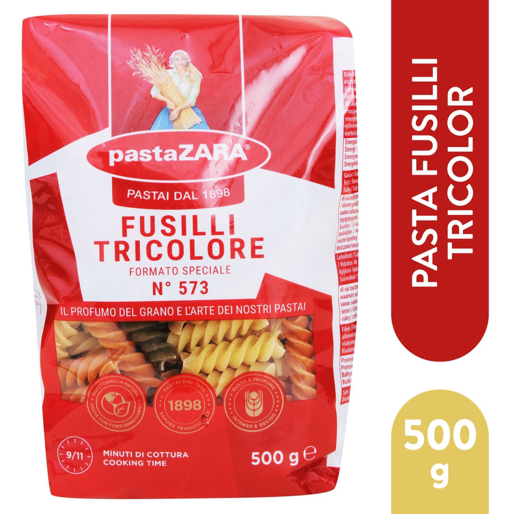 Pasta Spirali Tricolor Zara