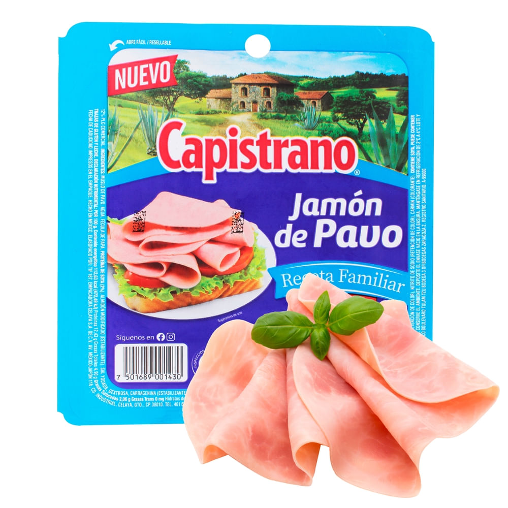 Jamón Pavo Capistrano Familiar -290 g