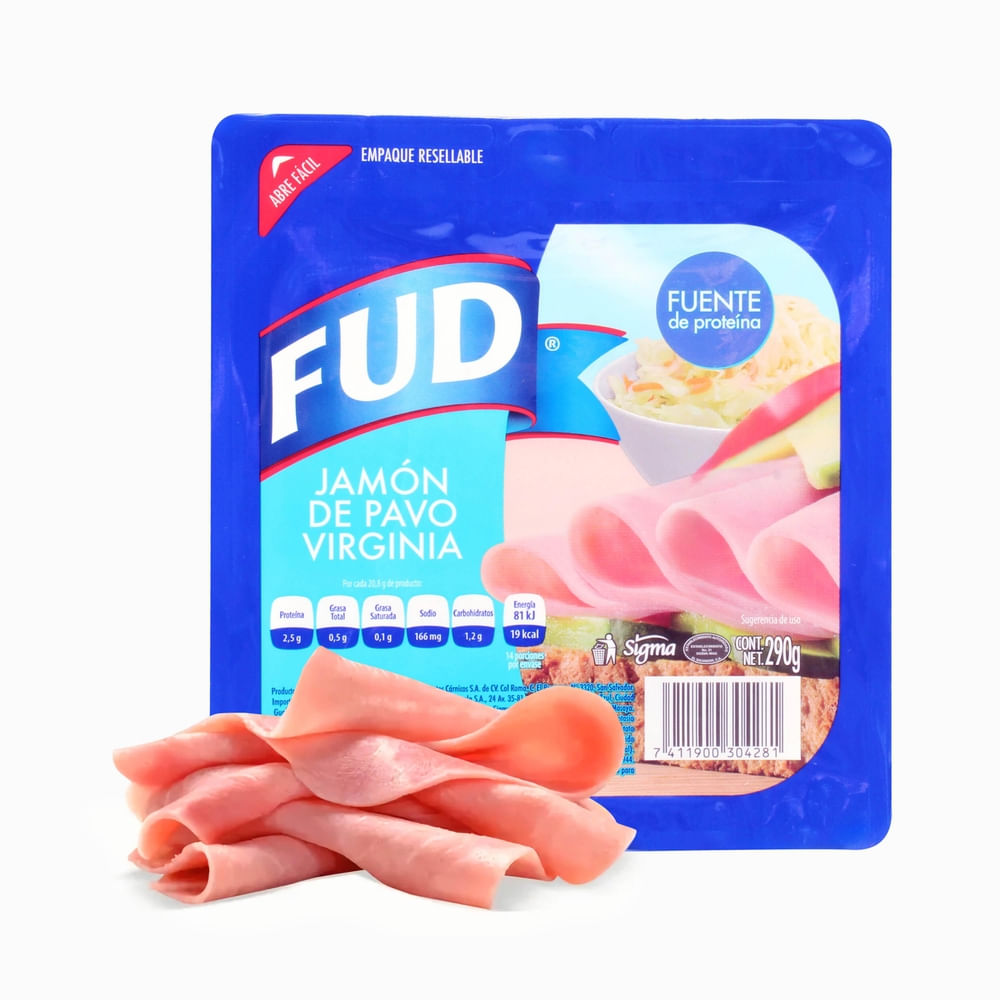 Jamón Fud Virginia de Pavo -290 g