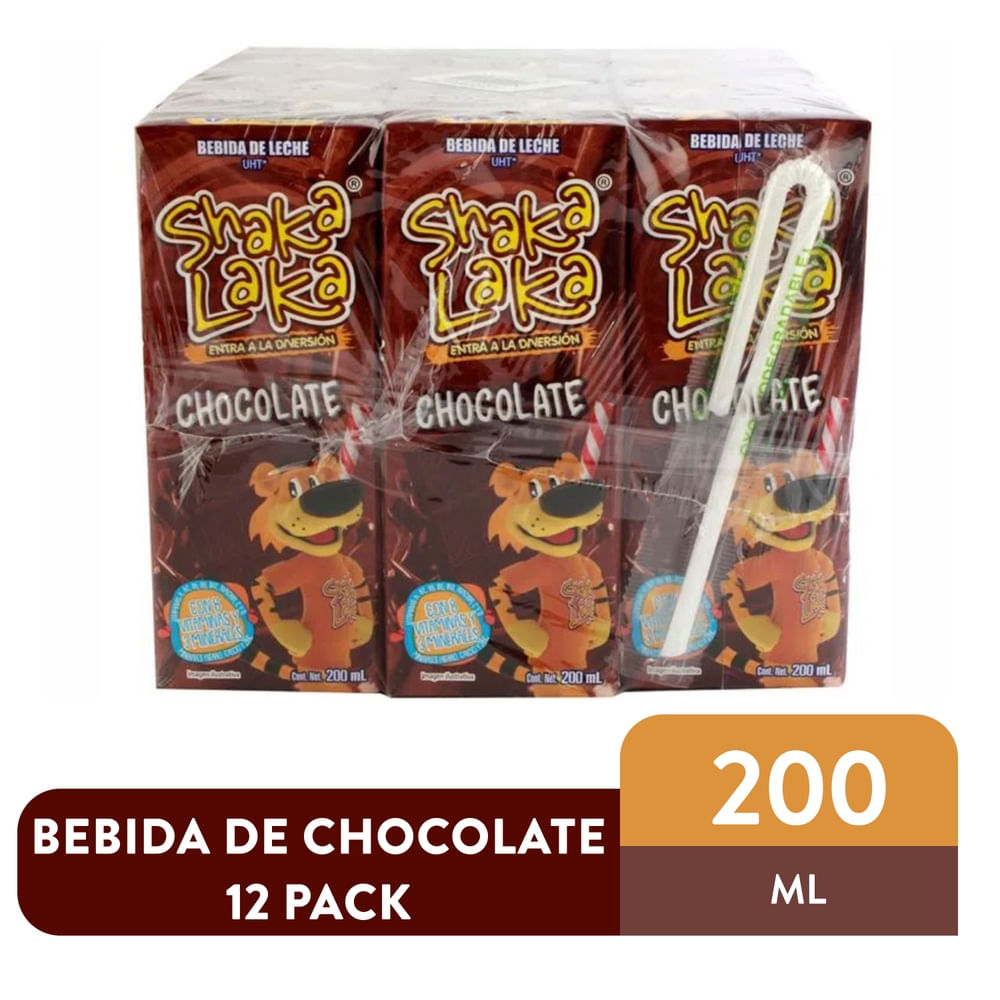 Bebida saborizada Shaka Laka Chocolate 12 Pack - 2400ml