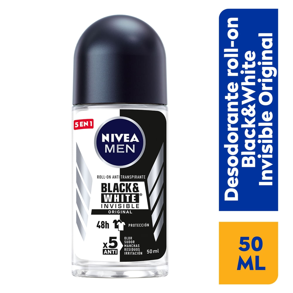 Desodorante Hombre B&W Original Nivea Men Roll On