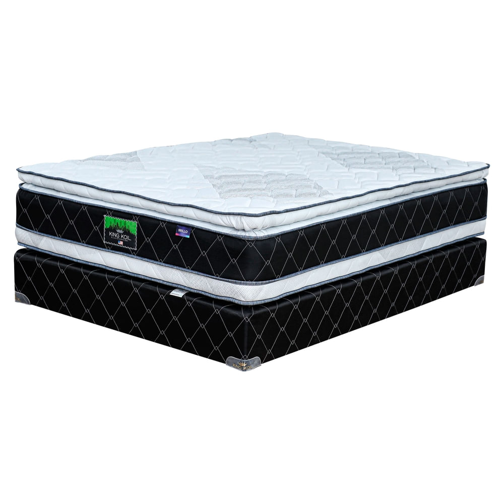 Cama King Koil Brillo Matrimonial Confort Suave