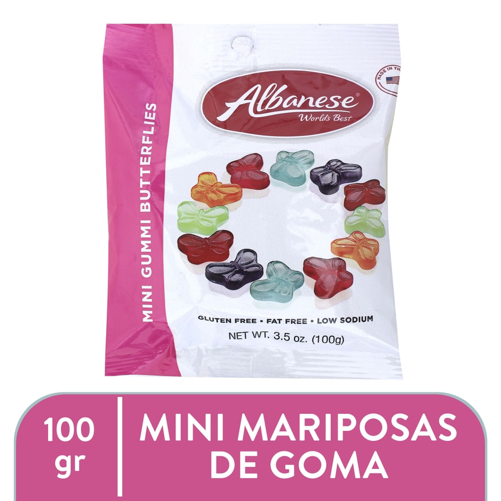 Gomitas mini gummi butterflies - 100 g