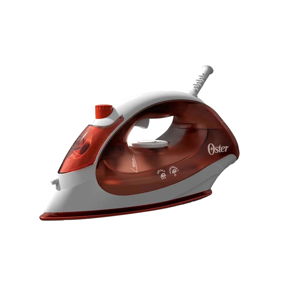 Plancha Antiadherente Oster vapor continuo color rojo