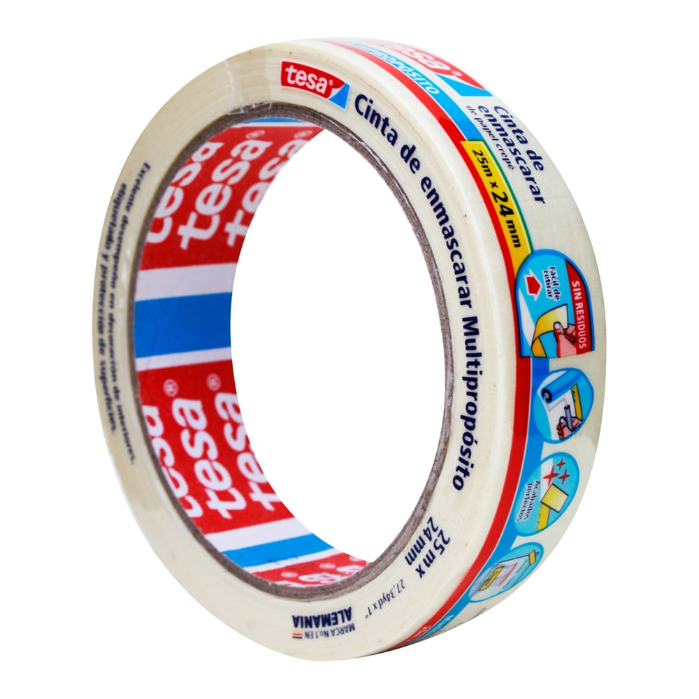 Masking tape Tesa multipropósito 24 mm x 25 m