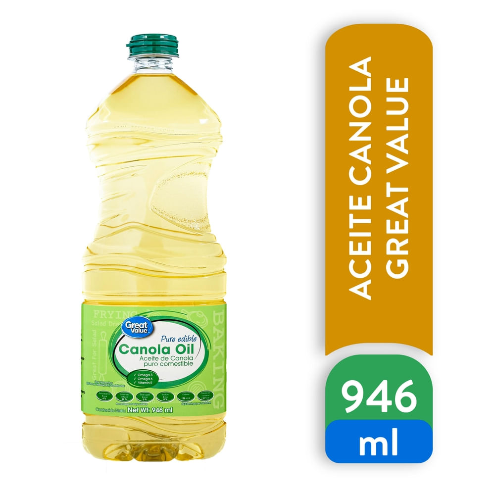 Aceite Great Value De Canola - 946 ml