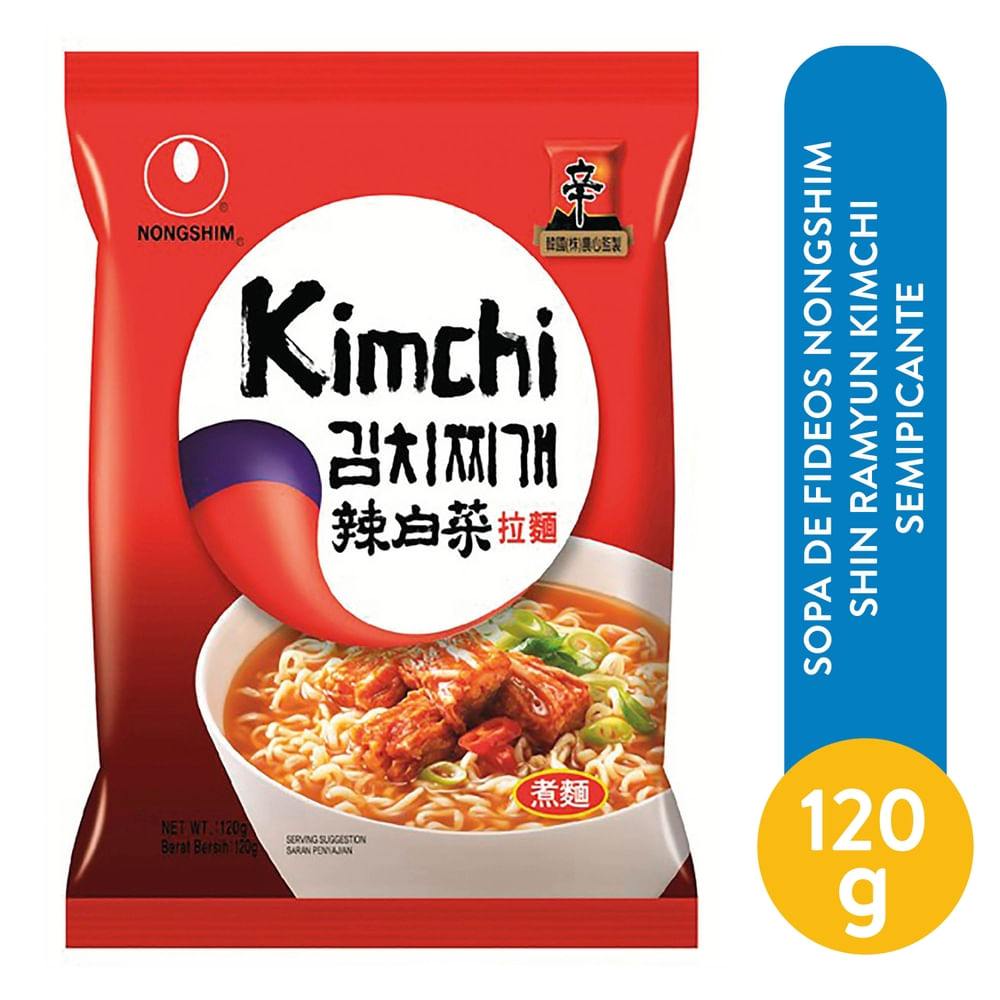 Sopa Instantánea Kimchi Nongshim Bolsa