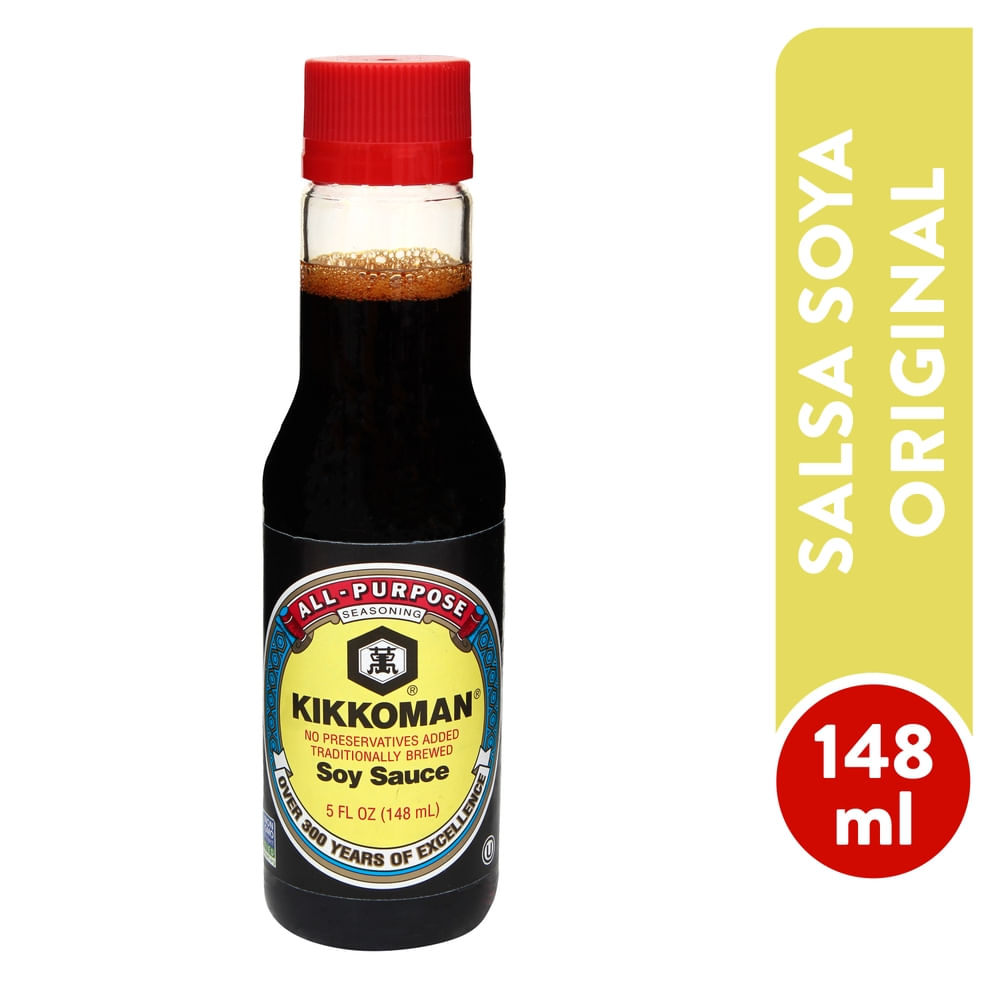 Salsa de soya Kikkoman original - 148 ml