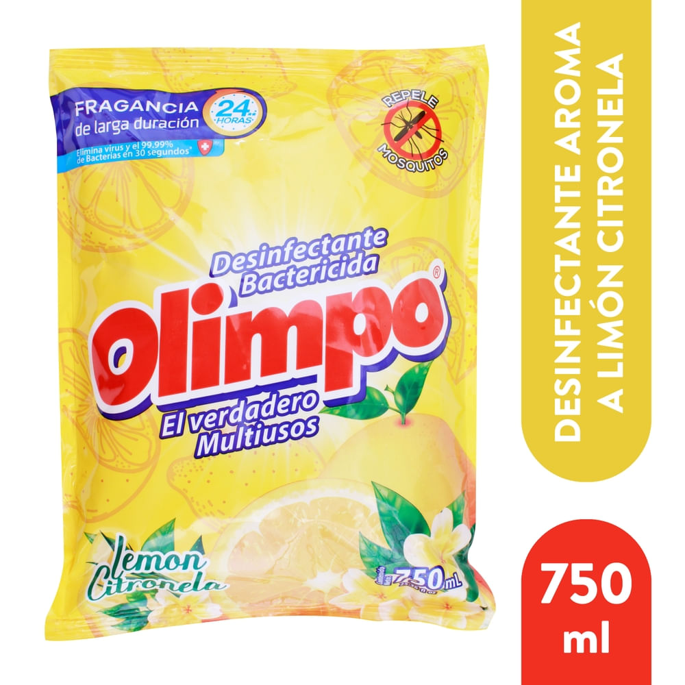 Desinfectante Olimpo bactericida limón citronela - 750 ml