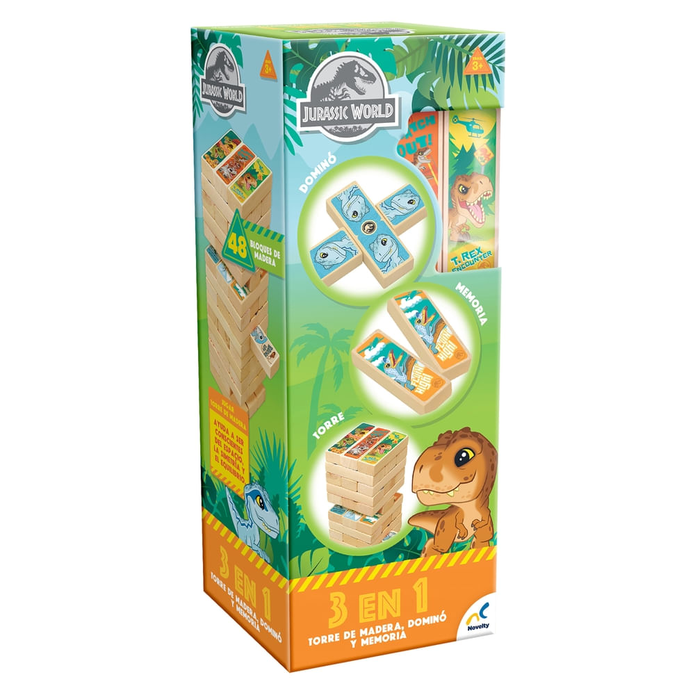 Torre De Madera 3 En 1 Jurassic World Do
