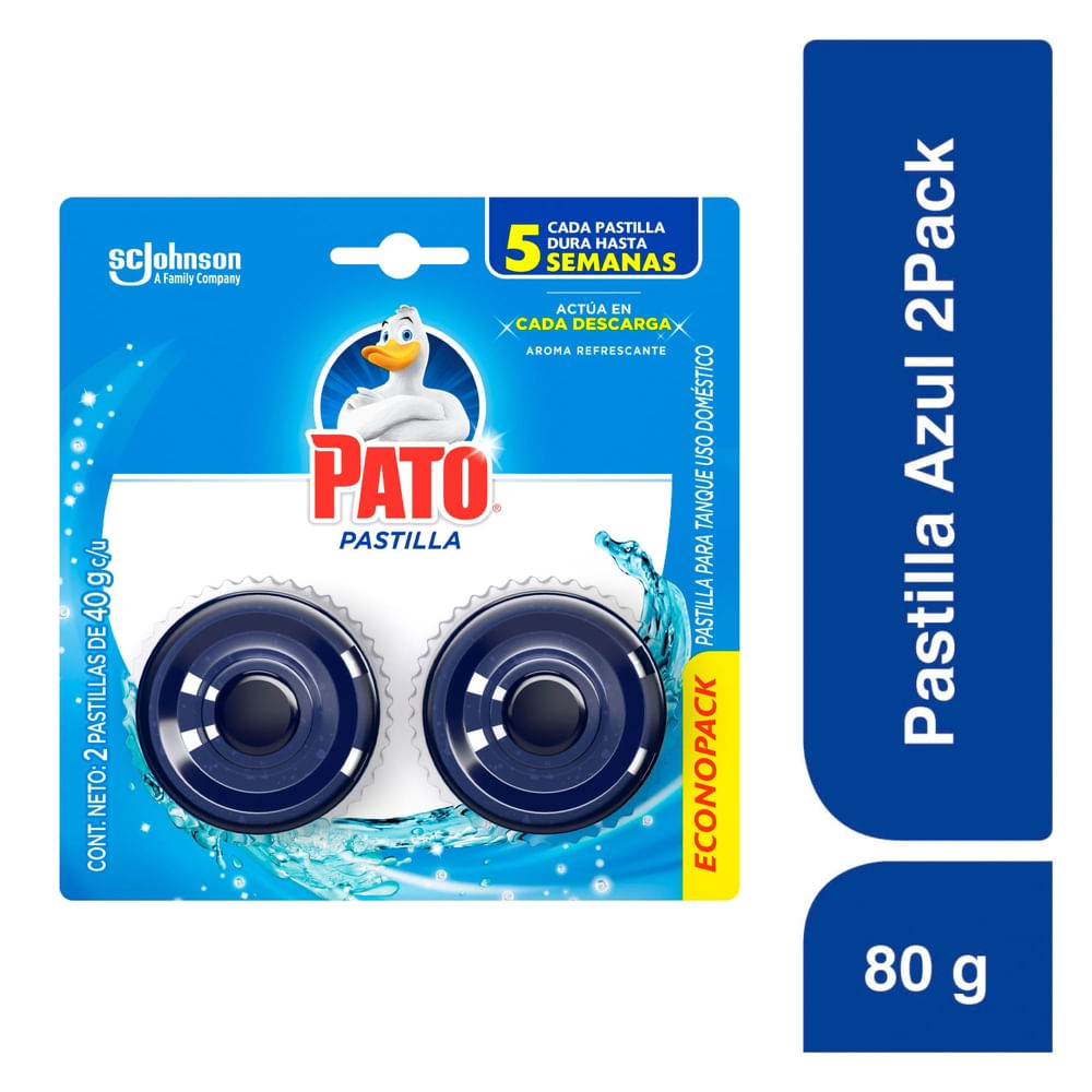 Desinfectante Baño Pastilla 3 en 1 Mr. Músculo 2 Pack