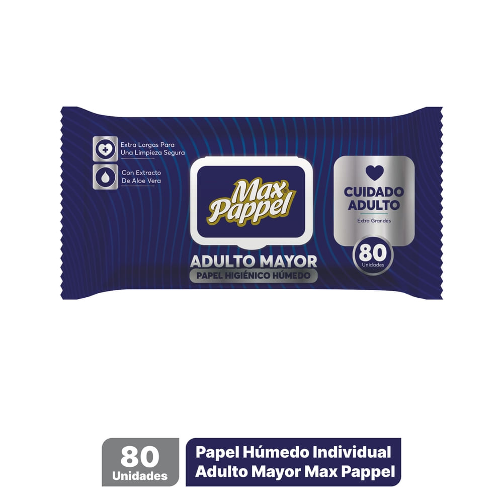Papel Higienico Max Pappel Humedo 48u