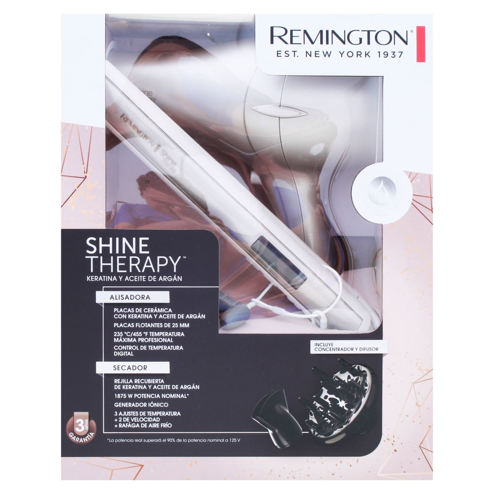 Alisador y secador Remington Keratina y Aceite de Argán S9511y D2016