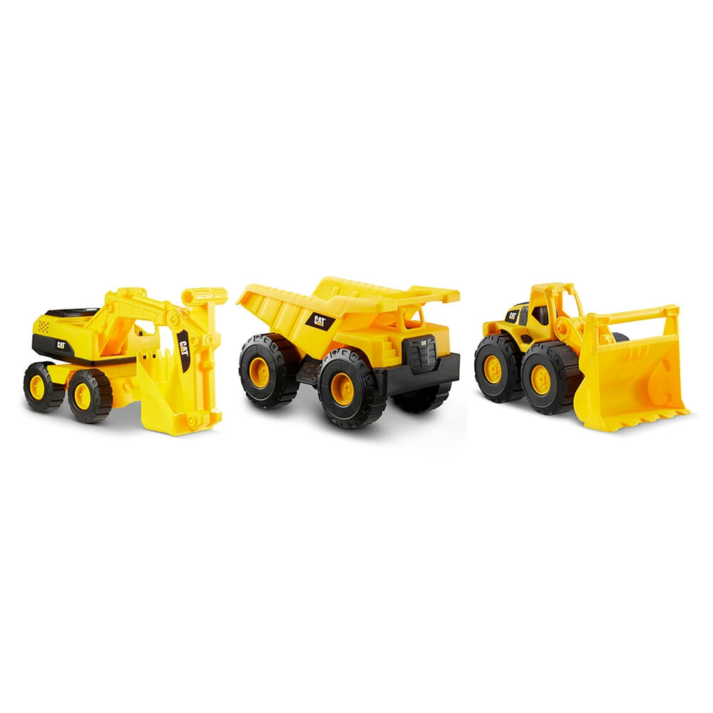 Vehículos Construcción Cat mini pack - 3 Uds