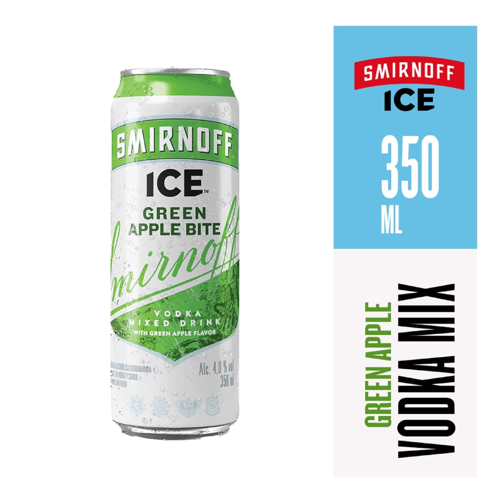 Cooler Green Apple Smirnoff Ice lata