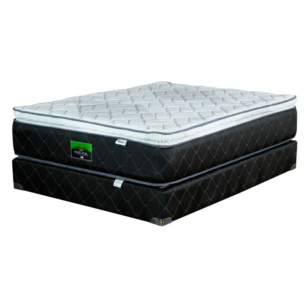 Cama King Koil Brillo Tamaño Queen Confort Suave
