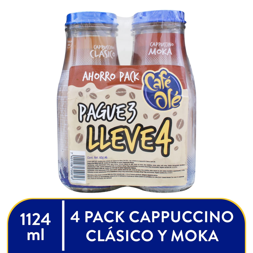4 Pack Café Olé Variedad - 1124ml