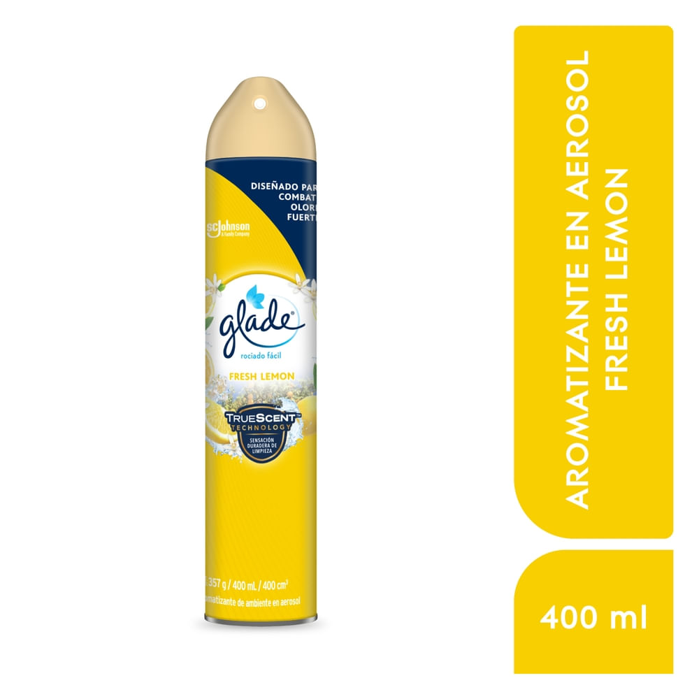 Aromatizante Limón Fresco Glade Aerosol