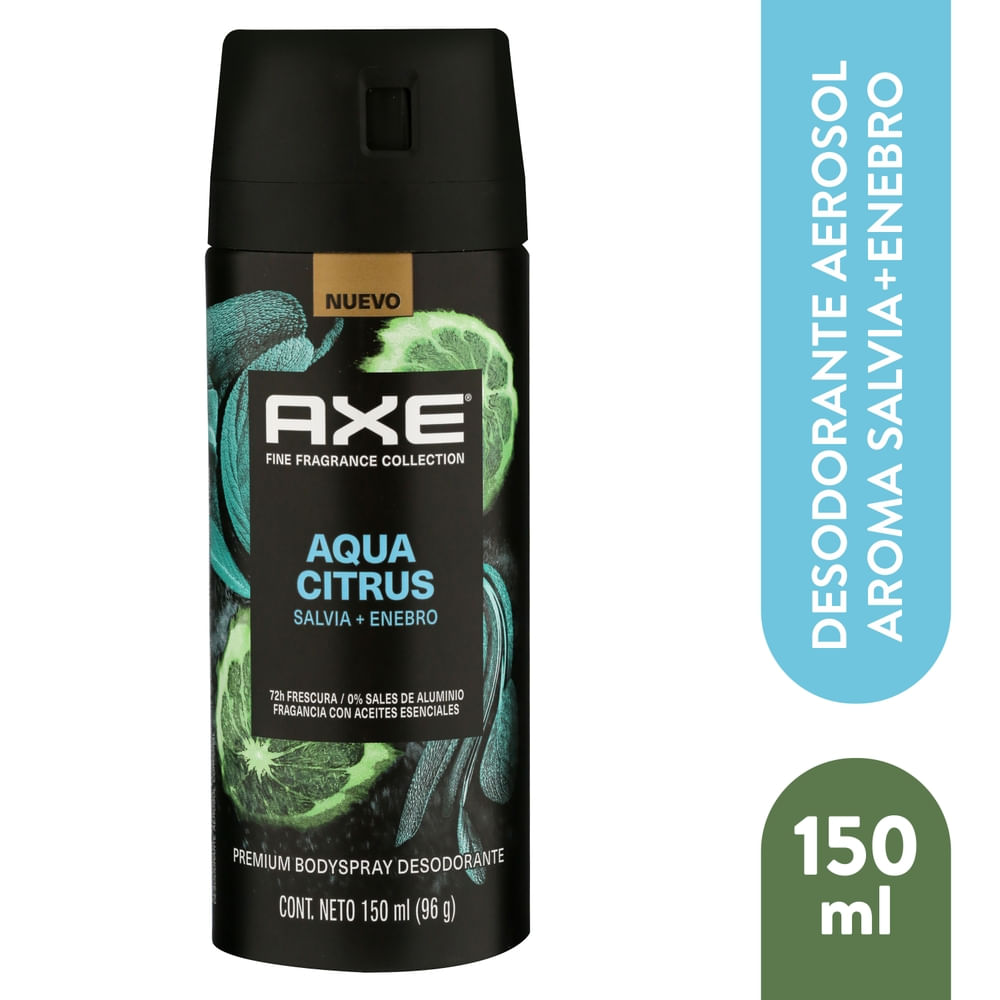 Desodorante Hombre Aqua Citrus + Enebro Axe