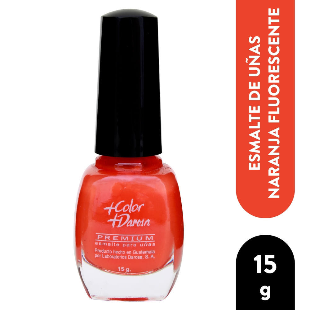 Esmalte Darosa Desi Naranja Fluorescente