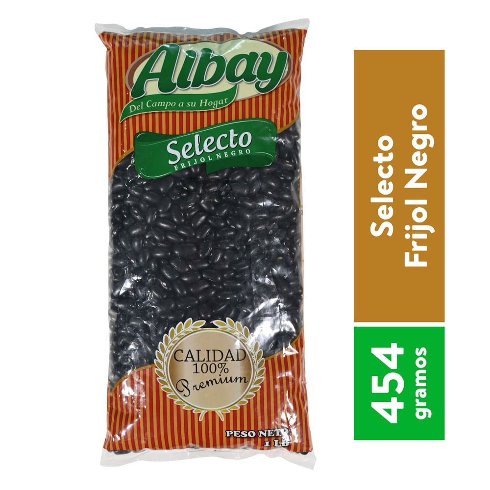 Frijol Albay Negro Selecto Empacado - 454 g