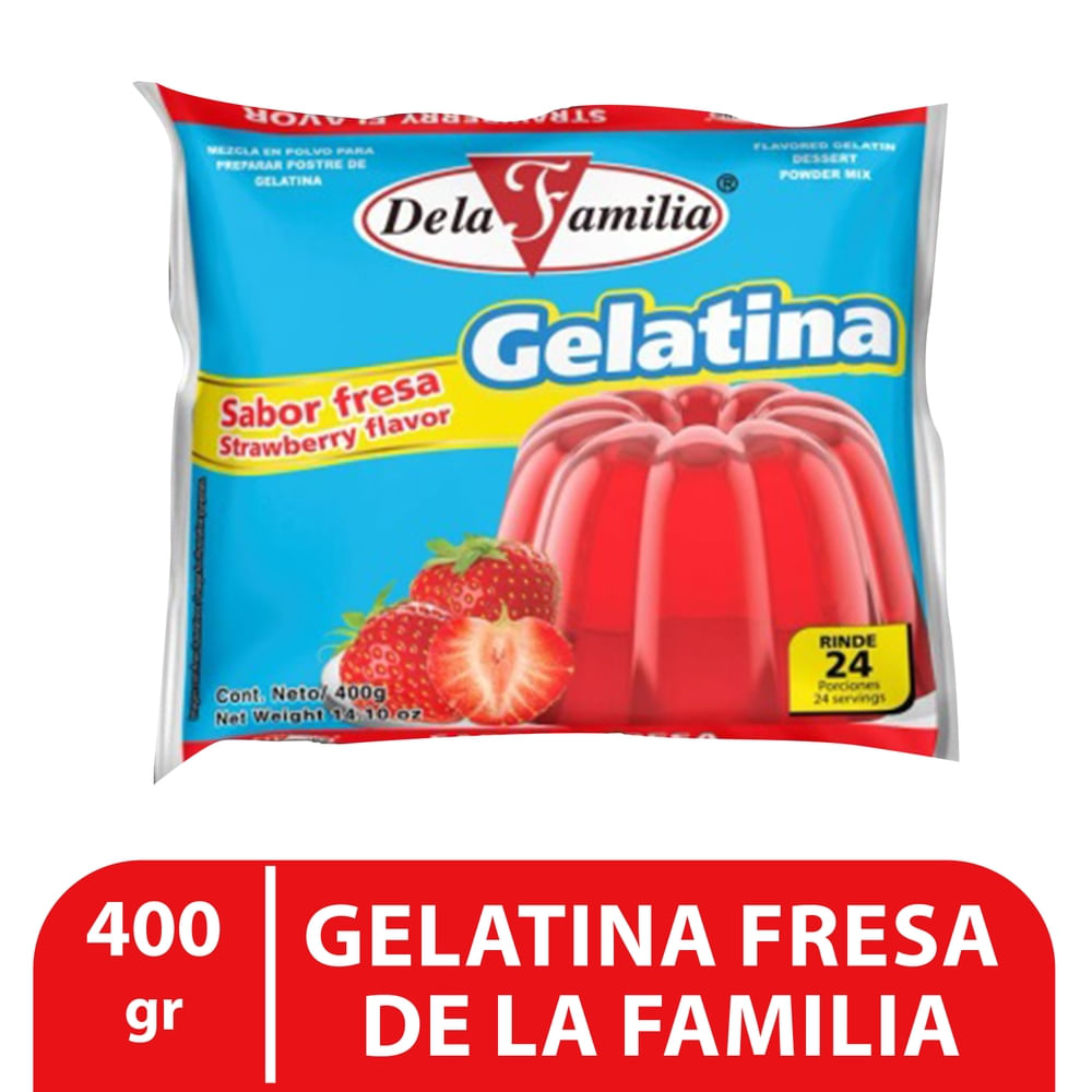 Gelatina De La Familia sabor fresa - 400 g