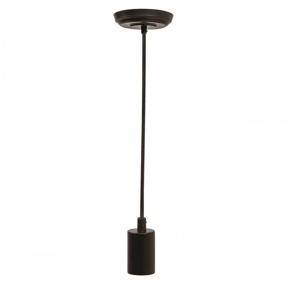Socket Tecnolite Colgante Negro Mate