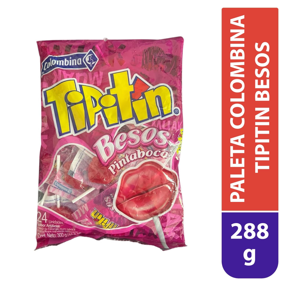Paletas Colombina Tipitin Besos - 300 g