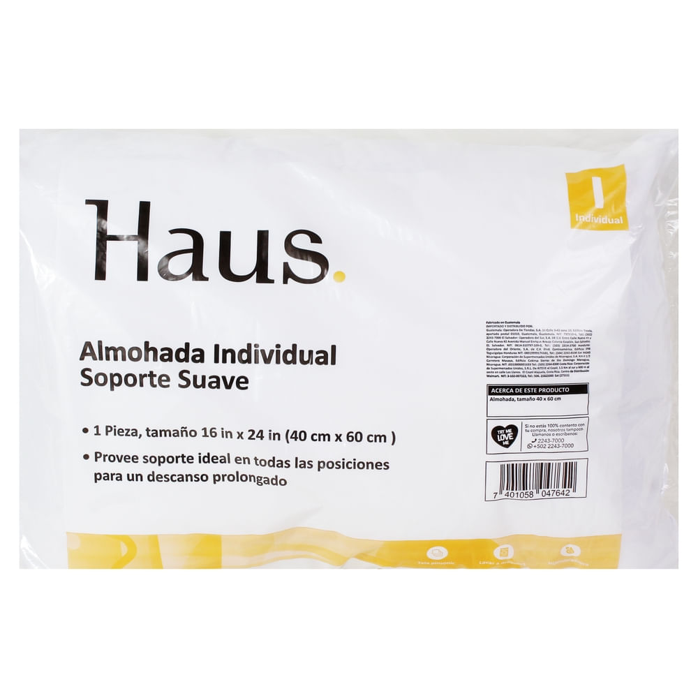 Almohada Haus Individual 40x60 cm