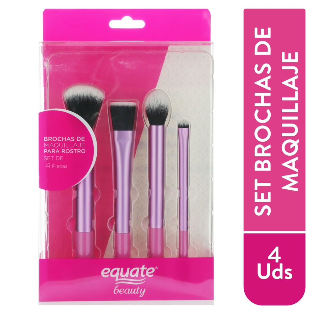 Brochas Para Maquillaje Marca Equate Set - 1 Unidad