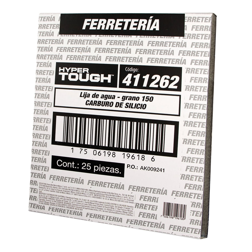 Lija De Agua Hyper Tought Gris Grano De 150