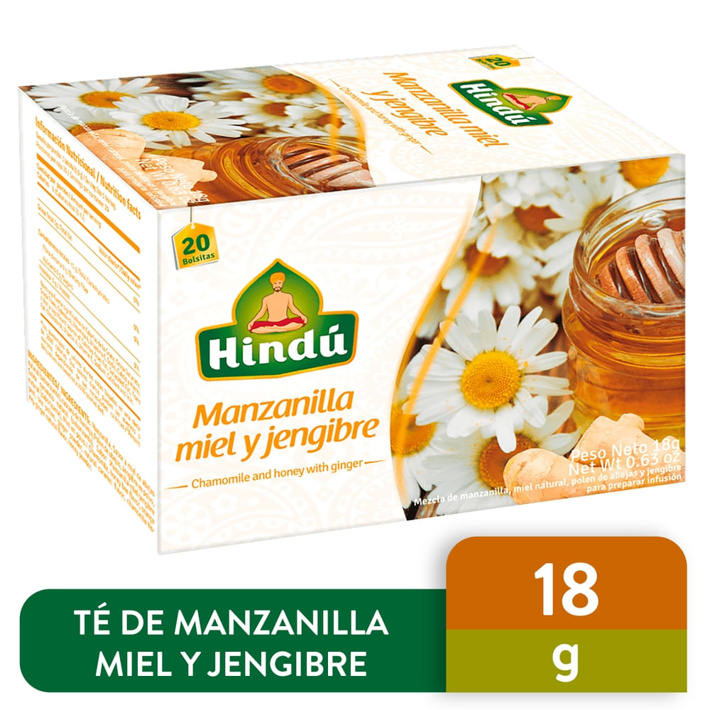Té Manzanilla Miel Y Jengibre Hindú