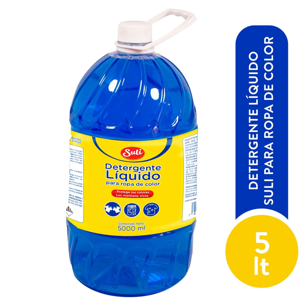 Detergente Líquido Suli Para Ropa De Color - 5000 ml