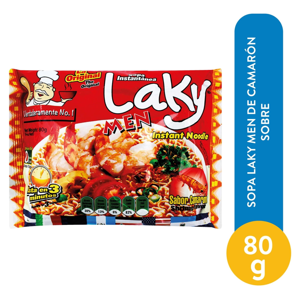 Sopa Laky sabor camarón en sobre – 80 g