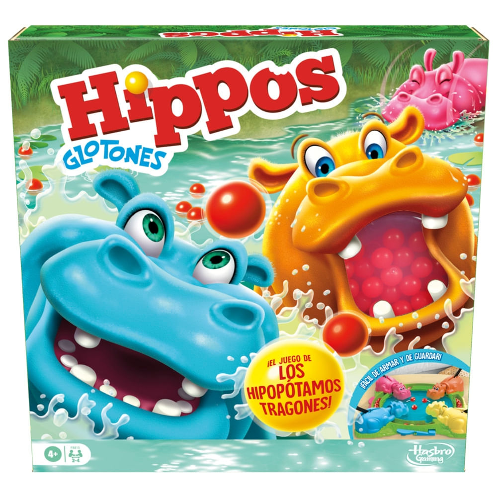 Juego de mesa Hasbro Gaming hippos glotones