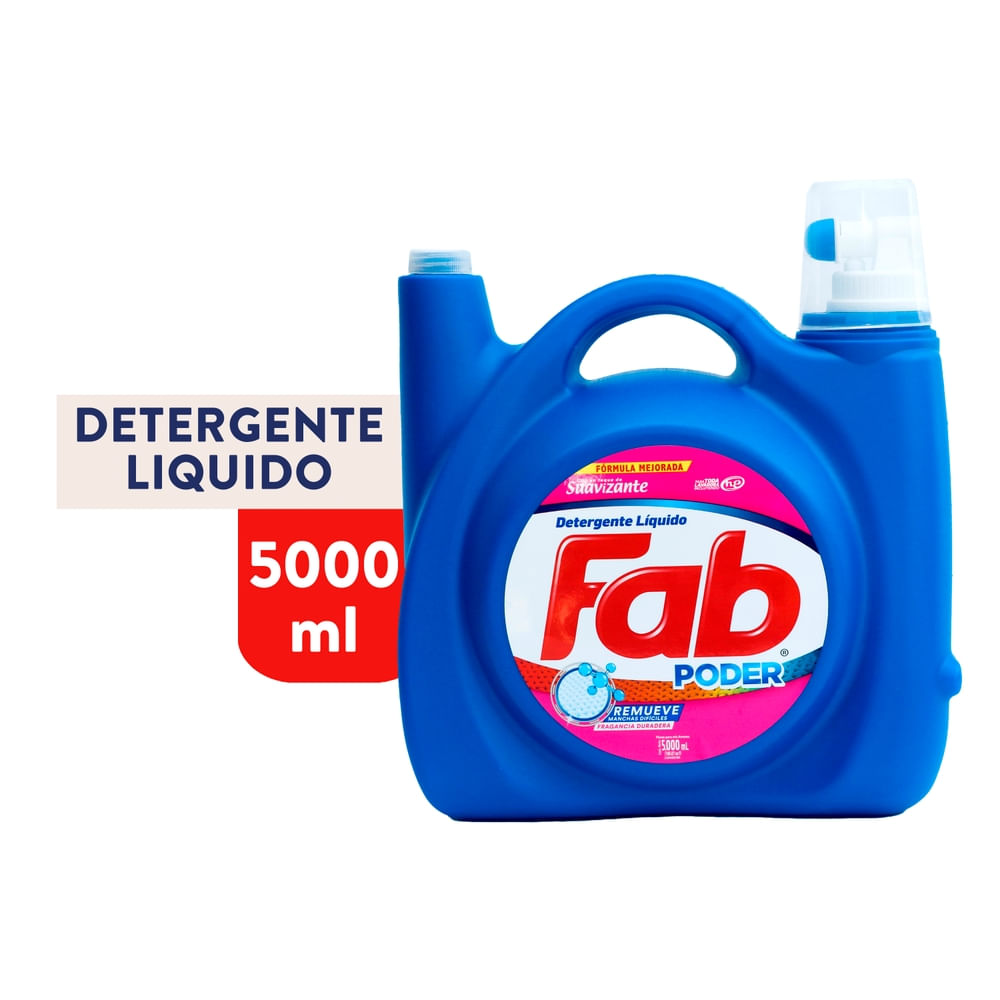 Detergente Líquido Fab toque suavizante - 5000 ml