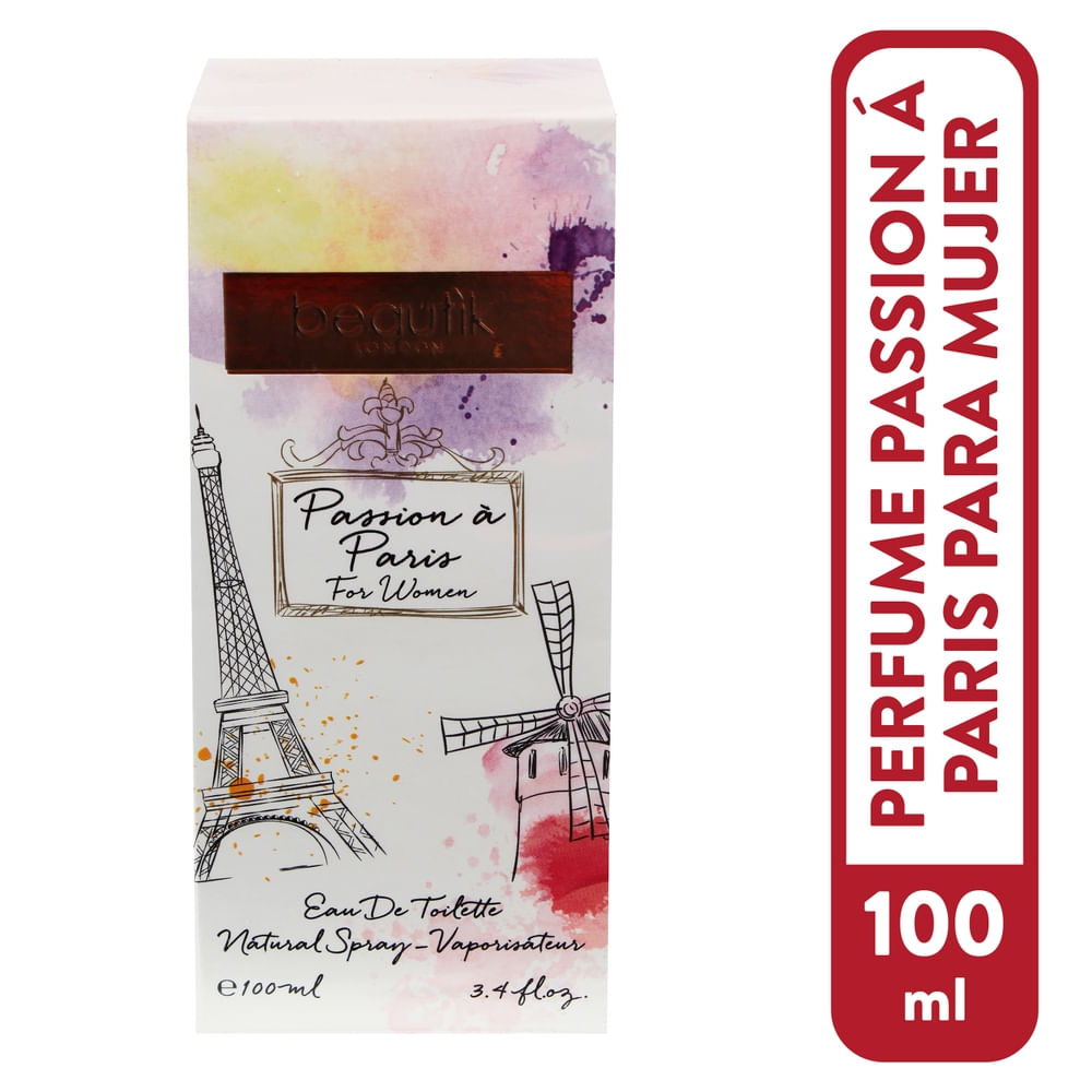 Perfume Beautik para dama passion paris - 100 ml