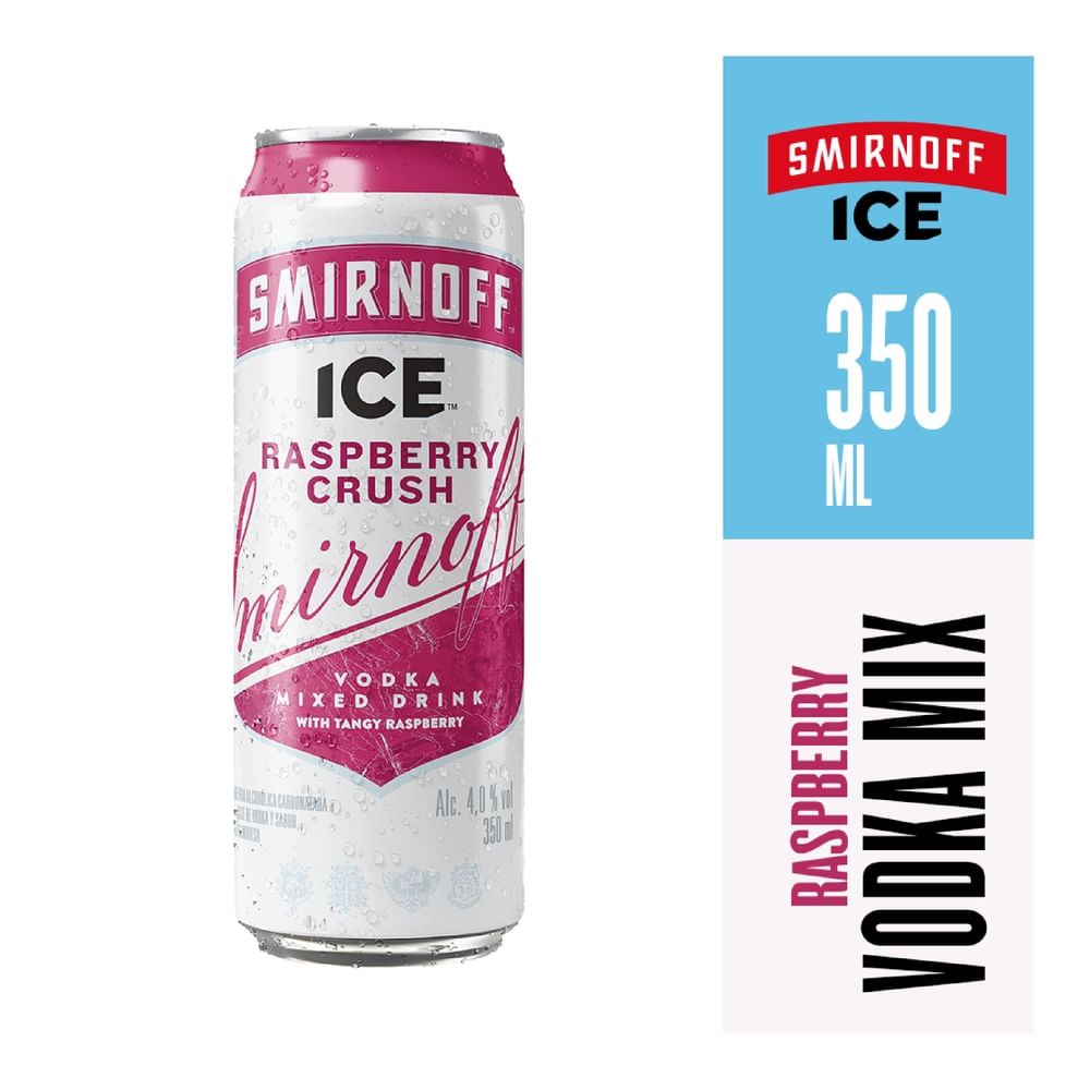 Cooler Vodka Raspberrry Smirnoff Ice lata