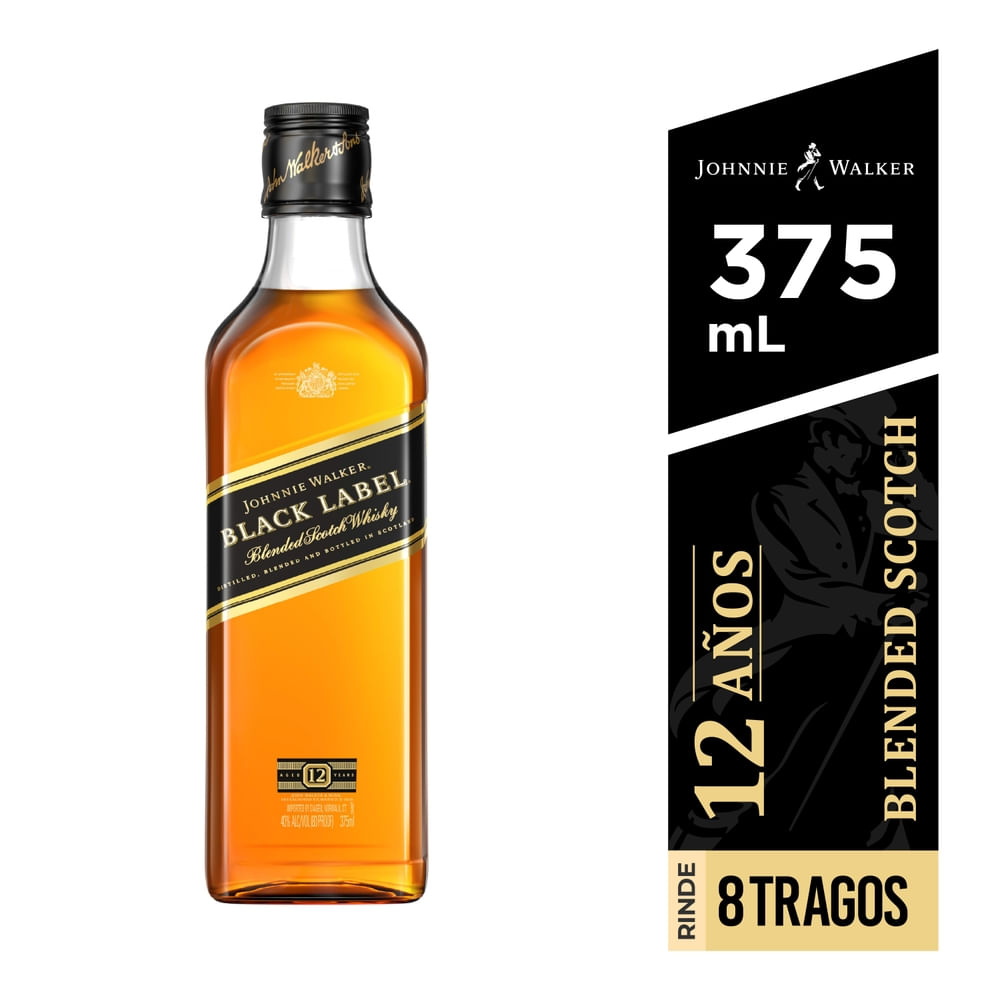 Whisky Johnnie Walker Black Label - 375 ml